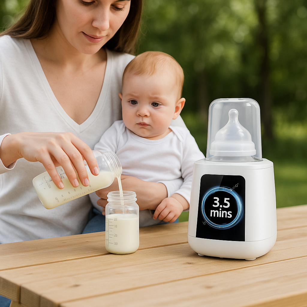 Chauffe biberon 6-en-1 idéal pour toutes les aventures avec bébé