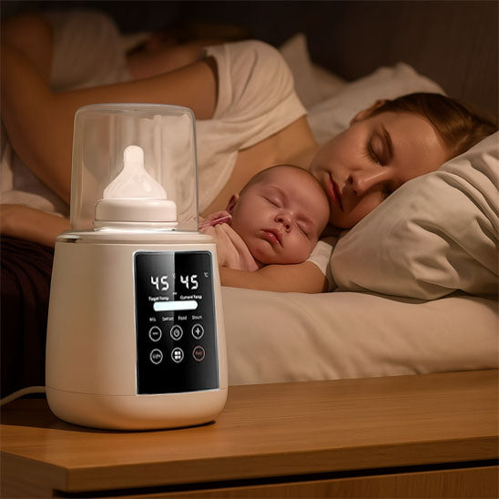 Chauffe biberon avec fonction veilleuse pour des nuits paisibles