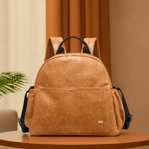 sac à langer luxe élégant marron pratique pour parents chics