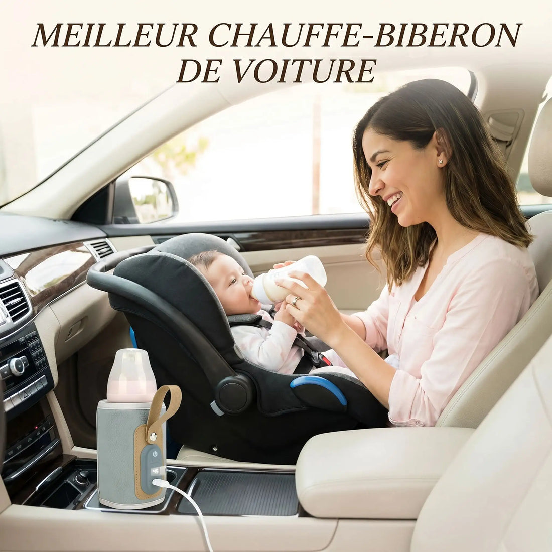 Chauffe-biberon voiture pour nourrir bébé facilement en déplacement