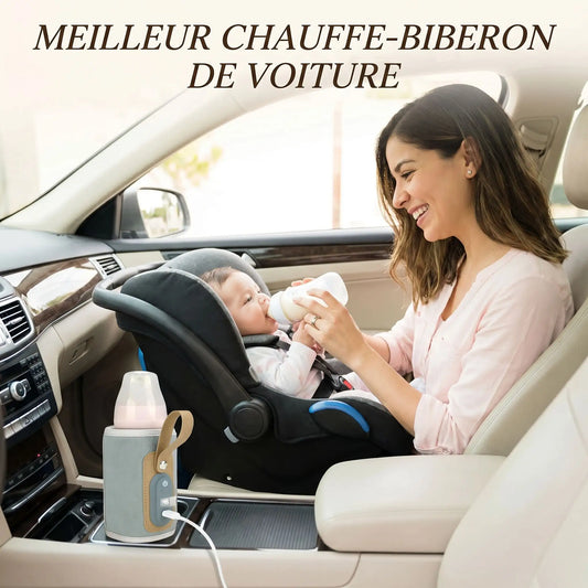 Chauffe-biberon voiture pour nourrir bébé facilement en déplacement