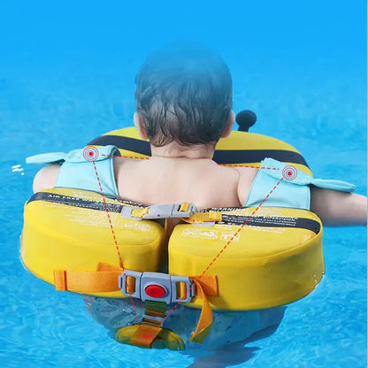Bouee bebe abeille avec securiteé renforcée et structure solide pour baignade bébé en toute confiance