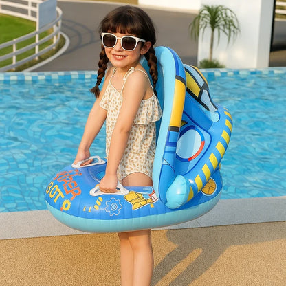 Bouée bébé piscine premium avec maintien harnais et stabilité renforcée