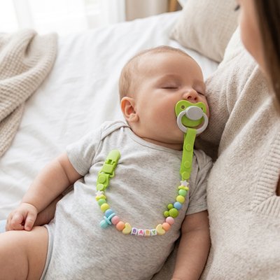 Attache sucette pratique pour éviter de perdre la tétine