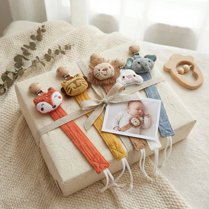 Attache tetine motif animal cadeau parfait naissance accessoire bébé pratique et adorable