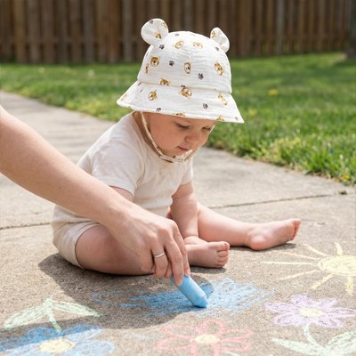 Bob bebe motif lion design adorable chapeau soleil bébé protection été