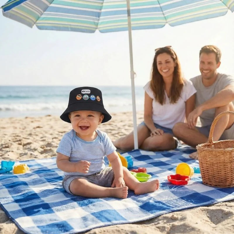 Bob bebe noir au design adorable pour protéger bébé du soleil