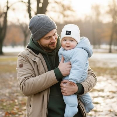 Bonnet bebe blanc pratique et facile a enfiler