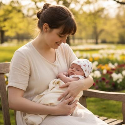 Bonnet bébé fille en couton très doux