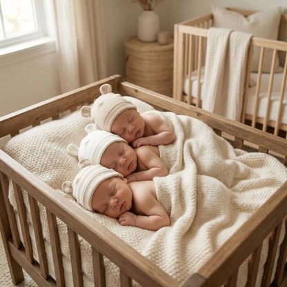 Bonnet bébé naissance élégant disponible en trois couleurs doux et confortable