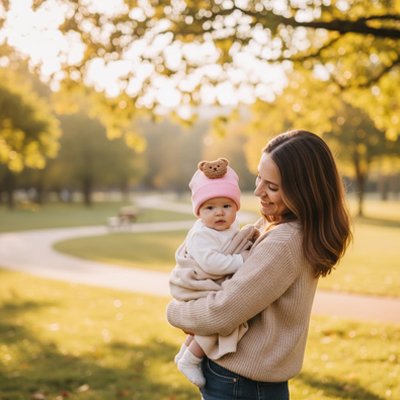 Bonnet bebe rose motif tete ourson doux et confortable pour fille