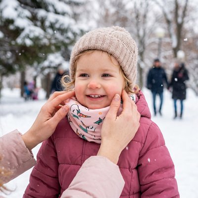 Cache cou enfant chaud pour l'hiver