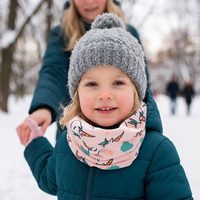Cache cou enfant doux pour peaux sensibles