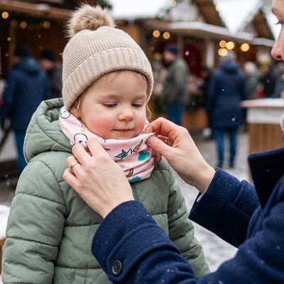 Cache cou enfant tendance et agréable pour la peau