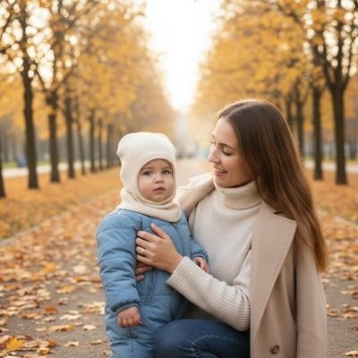 Cagoule bebe beige mignon unisexe