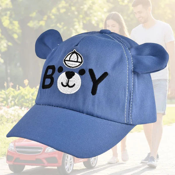 Casquette pour bebe bleu au design adorable