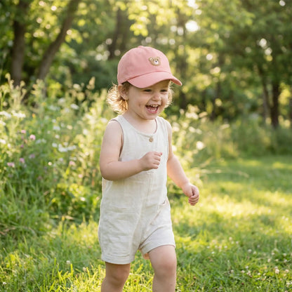 Casquette pour bébé rose parfaite pour sortie ensoleillée