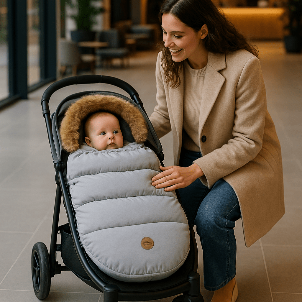Chancelière pour poussette | CocoonRide™ - Paradis de Bébé