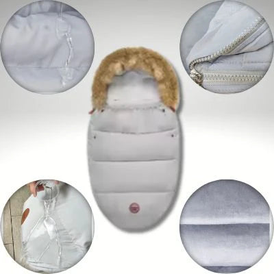 Détails et caractéristiques de chancelière pour poussette 