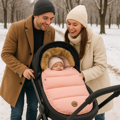 Chancelière pour poussette rose choix élégant pour bébé