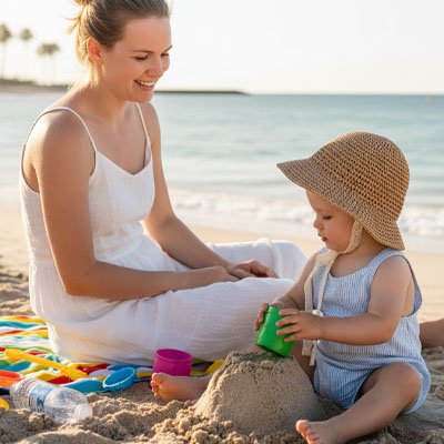 Chapeau bebe style délicat et intemporel pour tenue estivale