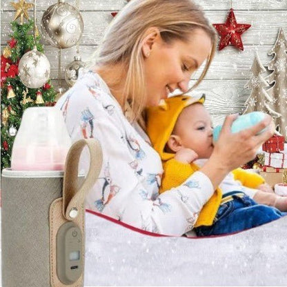 Chauffe biberon nomade rechargeable idéal comme cadeau de naissance pour les jeunes parents