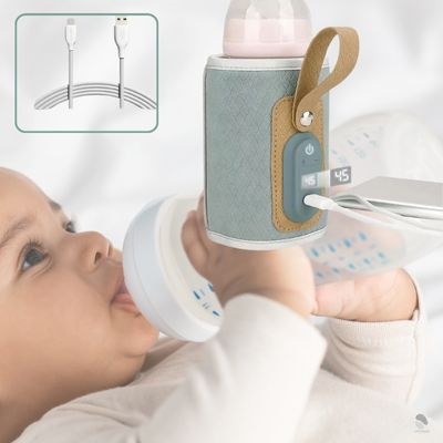 Chauffe biberon nomade rechargeable USB-C portable idéal pour les sorties et voyages avec bébé