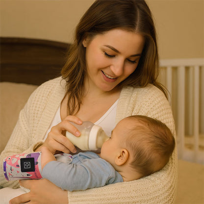 Chauffe biberon portable permettant à bébé de s'endormir rapidement et paisiblement après le repas