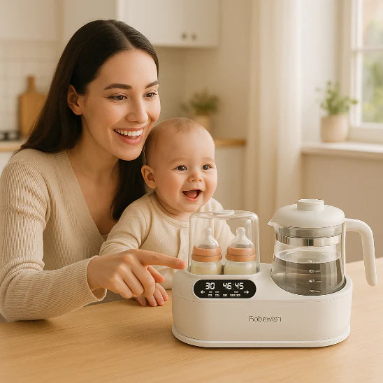 Chauffe biberon rechargeable grande capacité pour deux biberons avec bouilloire intégrée idéal 