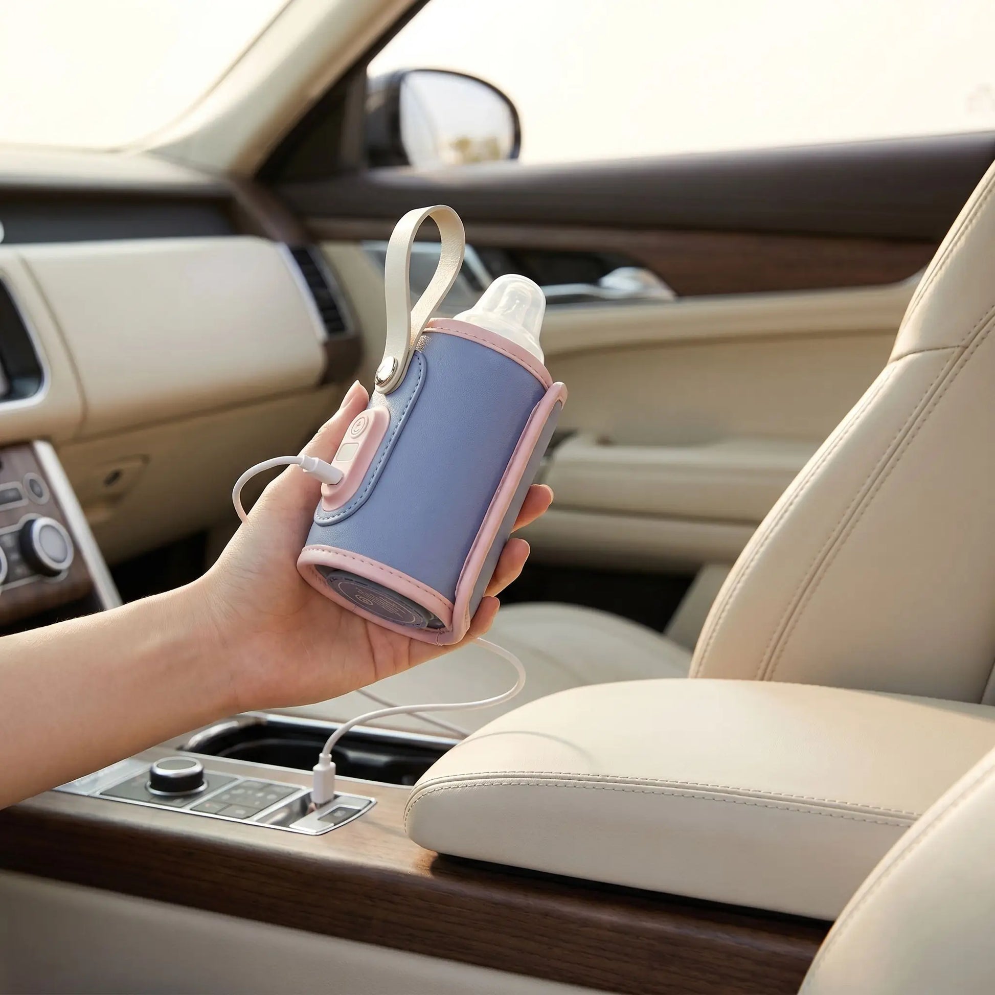 Chauffe-biberon rechargeable compatible USB pour voiture et déplacements quotidiens