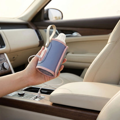 Chauffe-biberon rechargeable compatible USB pour voiture et déplacements quotidiens