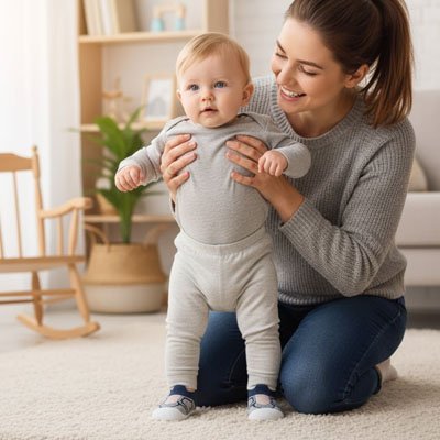 Chaussure bebe garçon semelle souple pratique pour la maison et les sorties