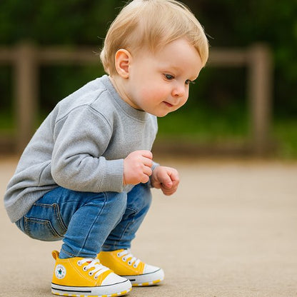 Chaussure bebe premier pas jaune