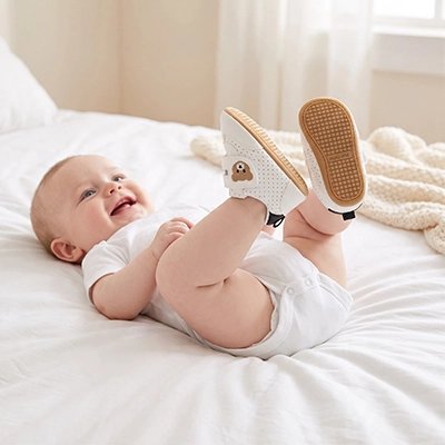 Chaussure bébé premiers pas avec semelle antidérapante