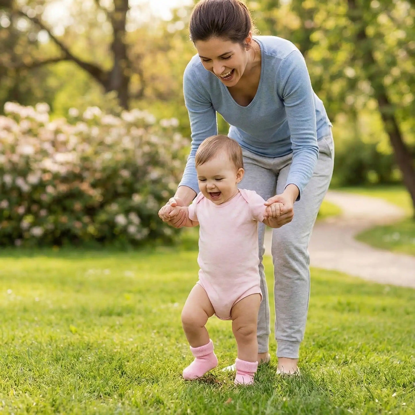 Chaussure bebe souple rose alliant confort et bien-être en extérieur