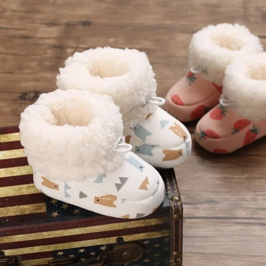Chaussures bebe confortables, motif imprimé coloré