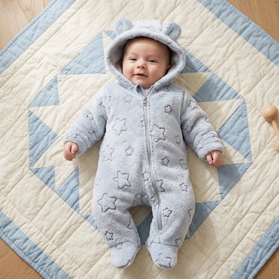Combinaison bebe chaude idéale pour l'hiver et les journées fraîches