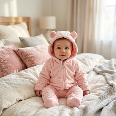 Combinaison bébé fille adorable et mignonne pour l'hiver