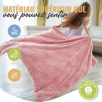 Couverture bébé respirante, tissu durable, doux et respectueux de la peau de bébé