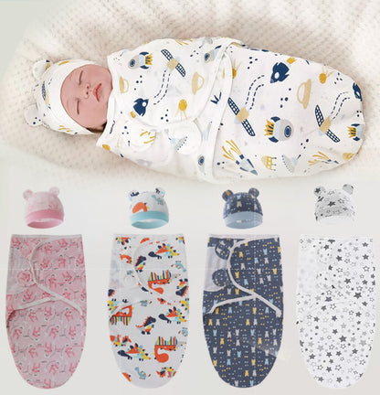 couverture d emmaillotage design avec bonnet plusieurs variante