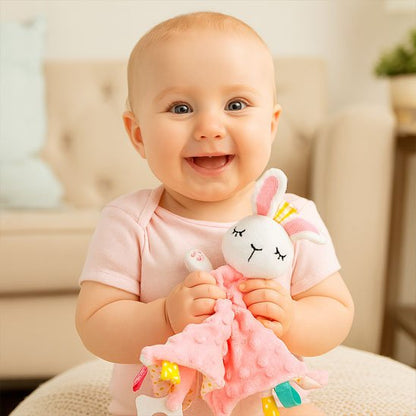 Doudou bebe lapin rose très agréable et mignonne idéal pour bébé fille