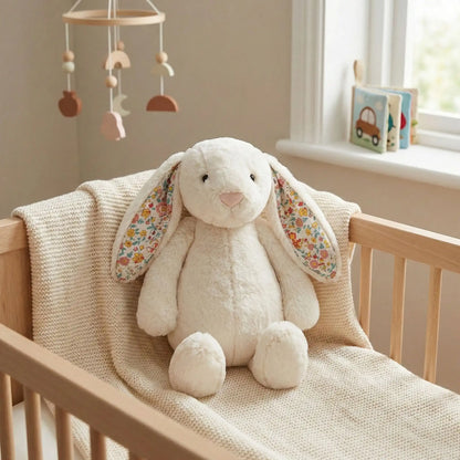 Doudou lapin blanc doux