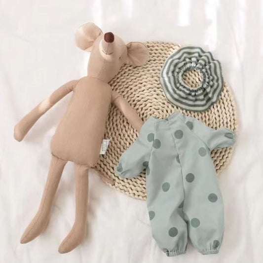 Doudou souris durable en coton, de haute qualité, idéal pour bébé