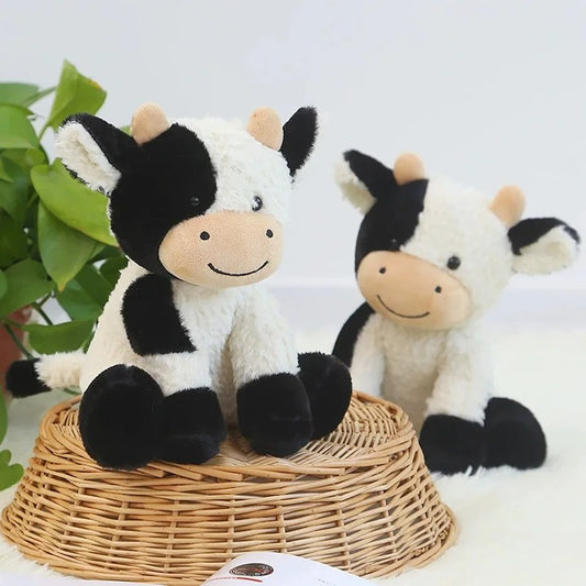 Doudou vache ultra doux pour bébé compagnon rassurant