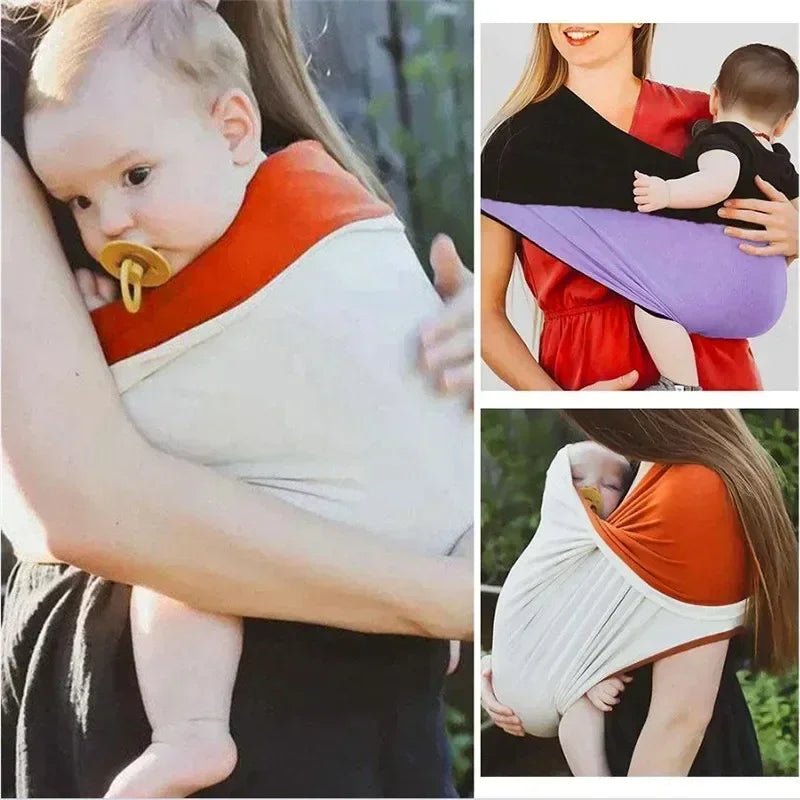 Écharpe de portage évolutive offrant plusieurs positions de portage pour un confort optimal de maman et bébé