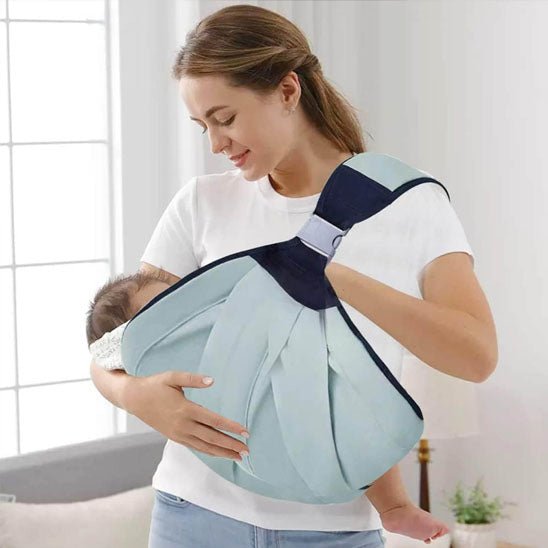 Echarpe de portage pour bébé, position d’allaitement parfaite, confort et proximité maman-bébé