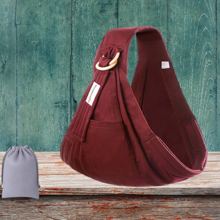 Echarpe de portage pour bébé couleur rouge élégant