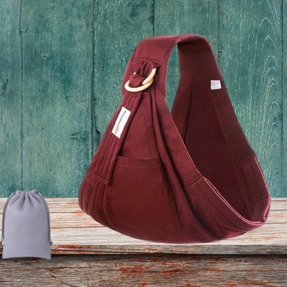 Echarpe de portage pour bébé couleur rouge élégant