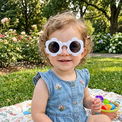 Lunette de soleil bebe monture fleur,un accessoire essentiel pour protéger les yeux des enfants