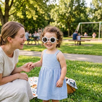 Lunette de soleil bebe avec verres polarisés anti-éblouissement pour un confort optimal